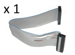 Computer Floppy Disc Drive (FDD) Data Cable (1pce) : Foxconn 24cm Grey - Picture 1 of 8
