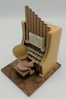 1982 Merton Co. Musical Angel Playing Lited Organ Christmas Music Box Uk Exp ???