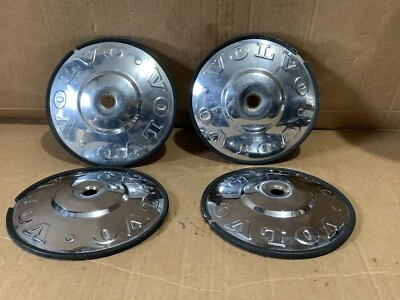 4 Volvo 140 Series Factory OEM Wheel Center Rim Cap Hub Cover Lug SS 142 145 164 - Image 1 of 4