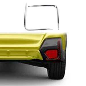 2pcs Chrome Rear Fog Lamp Cover Trim Treatment for Subaru Crosstrek XV 2018-2023 - Picture 1 of 5