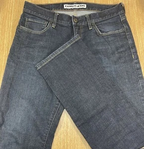 EXPRESS Jeans ROCCO Slim Fit Straight Leg 31x32 Darker Prewashed *MINT* 071221 - Picture 1 of 2