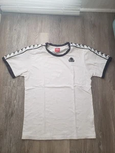 Camiseta Kappa Blanca Manga Corta Hombre Ropa Deportiva Talla Pequeña Fútbol Fútbol - Imagen 1 de 20