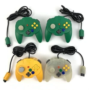 Hori Pad Mini 64 Nintendo 64 Controller Lot of 4 N64 For Parts 0816 UT - Picture 1 of 6