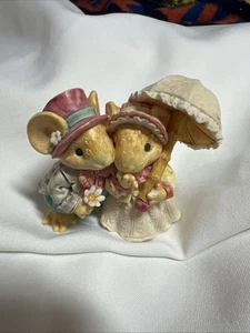 Little Cheesers - Figura Pareja Ratón - 1993 Ganz 056252 Sunday Stroll - Imagen 1 de 9