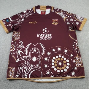 Queensland Rugby Shirt Mens XL Maroons State of Orgin Jersey Top ISC Adult - Picture 1 of 7