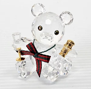 Swarovski Crystal Kris Bear Celebration Champagne w/ Flute Teddy Bear #238168 - Picture 1 of 10