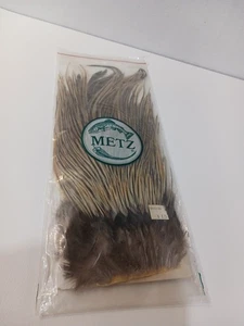 Metz Fishing Fly Tying Feathers "Badger" #2 Grade Orginal Package - Picture 1 of 2