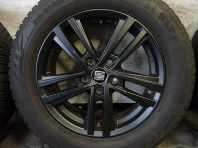 WINTERREIFEN ALUFELGEN ORIGINAL SEAT ATECA 5FP ABRERA II SCHWARZ 215/60 R16 - Bild 1 von 4