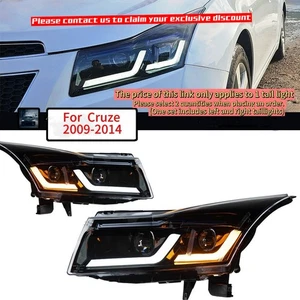 LED Headlights For Chevrolet Cruze 09-14 DRL Sequential Animation Turn Headlight - Picture 1 of 13