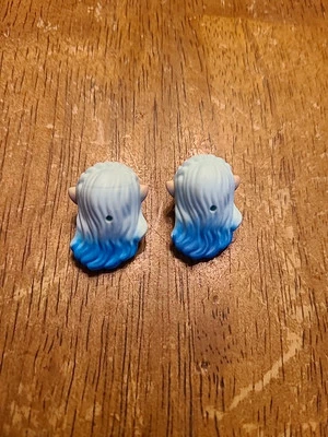 LEGO Elfo Pelo Azul con Orejas Minifigura Elfos Largo Dos Tonos Amigos Lote de 2  Foto 1 de 4