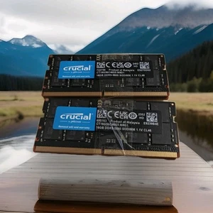 Crucial 32GB Kit (2x16GB) DDR5-5600 CL46 SO-DIMM Arbeitsspeicher - Bild 1 von 4