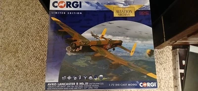 Corgi AA32627 - Avro Lancaster B MKIII- LM739 1945 RAF 1:72 Diecast Model - Image 1 of 4