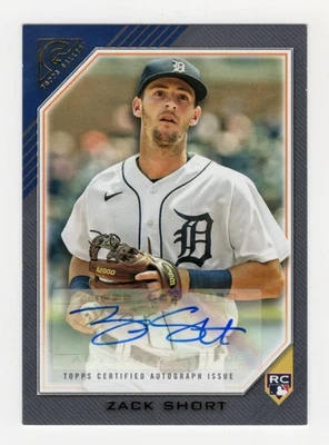 2022 Topps Gallery Rookie Auto Zack Short #RA-ZS Auto RC - Image 1 of 2