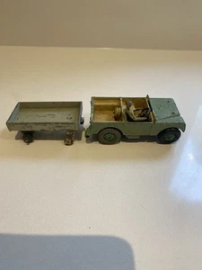 Land Rover Dinky Meccano Toy with Trailer Vintage - Picture 1 of 9