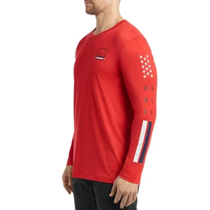 Camisa Hurley Manga Larga Absorbente de Humedad Gráfica Protección contra Erupciones Para Hombres XXL Roja NUEVA - Imagen 1 de 3