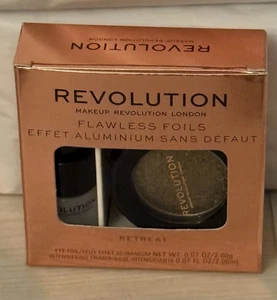 Makeup Revolution Flawless Foils Eyeshadow RETREAT Includes Intensifying Primer - Picture 1 of 10