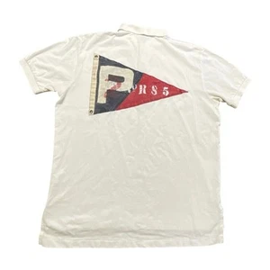Polo Ralph Lauren PRL Yacht Club Cruiser Team Shirt Embroidered Flag White L Men - Picture 1 of 9