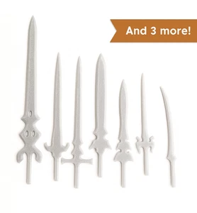 Sword Set for Dummy 13 | 10 Pieces | 3D Printed Action Figure Weapon Accessories - Picture 1 of 6