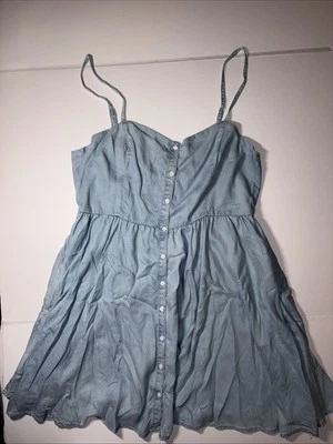 FRENCH CONNECTION ЖЕНЩИН РАЗМЕР 12 КНОПКА СПЕРЕДИ JULIENNE LYOCELL НОВЫЙ С ЯРЛЫКАМИ $138 - Изображение 1 из 4