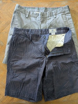 Southern Tide 2 Pairs Of Men's Blue Casual Shorts - Size 30 - Image 1 of 3