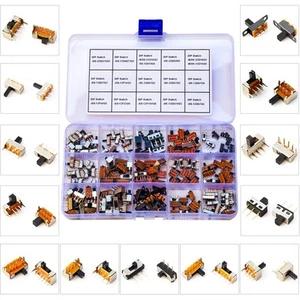 Slide Switch Assorted Kit Mini Micro PCB Panel Slide Switch 2Pin 3Pin 4Pin ON... - Picture 1 of 7