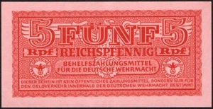 5 Reichspfennig 1942 - Wehrmacht / German Armed Forces M33 - VF - #D80 - Picture 1 of 4