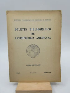 Boletin Bibliografico De Antropologia Americana Volume 1, Numbers 1 & 2, June .. - Picture 1 of 1