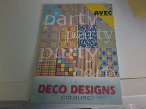 BLOQUE DE PAPEL DECO DESIGNS PARA ÁLBUM DE RECORTES NUEVO 36 HOJAS FIESTA TALLA A5 - Imagen 1 de 4
