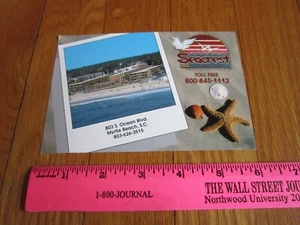 Vintage Seacrest Motel Postkarte Myrtle Beach SC 1980er Jahre Meer Sammlerstück - Bild 1 von 10