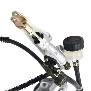 Bike Hydraulic Rear Disc Brake Caliper Foot Brake w/Master Cylinder Brake Pads - Picture 1 of 15