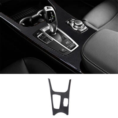 Carbon Fiber Automatic Transmission Console Cover Trim For BMW X3 F25 X4 F26 - Image 1 of 4