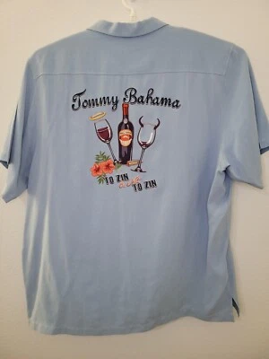Tommy Bahama Mens XXL 2XL To Zin or Not To Zin Silk Button Up Shirt  XXL81 - Image 1 of 4