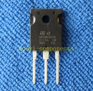 10pcs GW39NC60VD N-CHANNEL 40A - 600V - TO-247 Very Fast PowerMESH™ IGBT - Picture 1 of 1