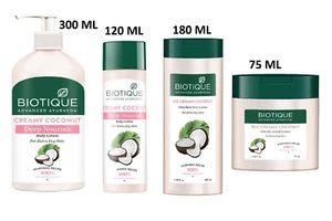 Biotique Creamy Coconut Deep Nourish Body lotion For Extra Dry Skin 300 ml - Picture 1 of 9