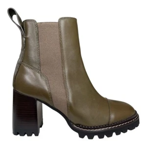 See by Chloe Mallory Lug Sole Leather Chelsea Boots - Picture 1 of 8