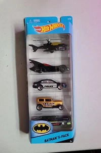 Hot Wheels BATMAN 5 Pack 2015 Batcopter Batmobile Fusion Midnight Otto So Fine - Picture 1 of 6