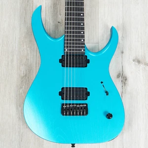 Mayones Duvell DT 7 B26.5" Baritone 7-String Guitar, Light Blue Metallic Matt - Picture 1 of 11