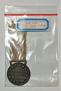 Medaglia Unità d'Italia 1848-1918 - V.E. III - Ass. Naz. Madri Vedove dei Caduti - Foto 1 di 3