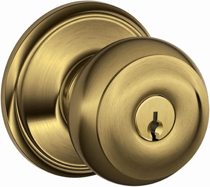 Cerradura de entrada con llave perilla georgiana SCHLAGE, F51A GEO Foto 1 de 1