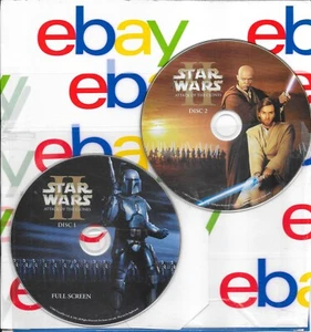 STAR WARS II-ATTACK OF THE -2 DISC SET-DVV-REPLACEMENT DISC ONLY-FAST SHIP WW - Picture 1 of 4