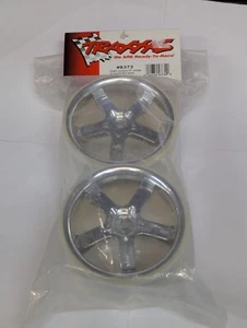 TRAXXAS Wheels Hurricane 3.8" Chrome (2) Fits: Maxx Series TRA5373 - Picture 1 of 1