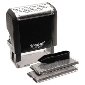 Trodat 5915 0.75 in.  x 1.88 in. Printy Self-Inking Message Stamp - Black New - Picture 1 of 7