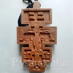 Cruz de sacerdote ucraniano Hutsul de madera tallada a mano un gran regalo para coleccionista - Imagen 1 de 8