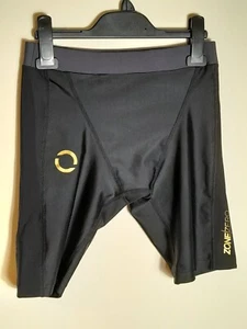 Zone0 Women's Compression Black Shorts For Running Cycling Active Wear Size M - Picture 1 of 6