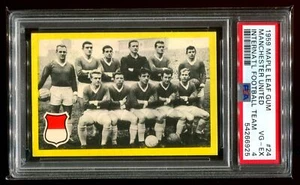 1959 Maple Leaf Int. Football Teams Manchester United w/ Charleton, Stiles PSA 4 - Picture 1 of 2