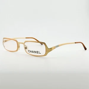 Vintage Chanel Eyewear 2023 C. 140 eyeglass Gold frame RARE Specs Designer - Picture 1 of 22