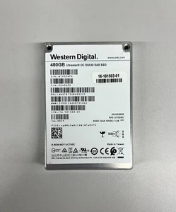 WUSTR1548ASS205 WESTERN DIGITAL SS530 480GB 12G SAS 2.5" SSD SOLID STATE 0P40602 - Picture 1 of 1
