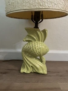 Vintage MCM Lighting 1950's Fish Table Lamp Retro No Lamp Shade Please Read - Picture 1 of 23