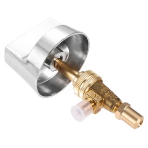 Propane Gas Control Valve 0.047" Orfice Stainless Steel Knob 1.4" Stem Brass Kit - Picture 1 of 9