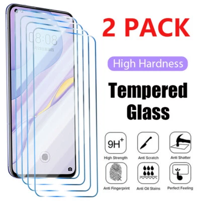 2 Pack Screen Protector Tempered Film For Huawei P40 Pro P30 Lite P20 Glass - Image 1 of 4